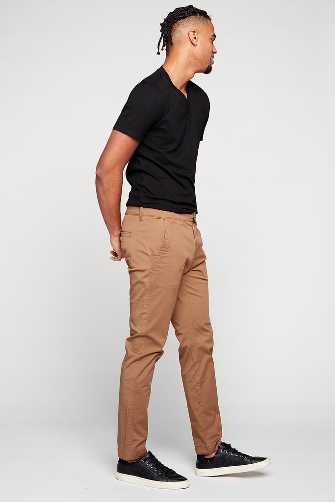 MARLEY - Slim Fit Chinos - Tobacco - DENIM SOCIETY™