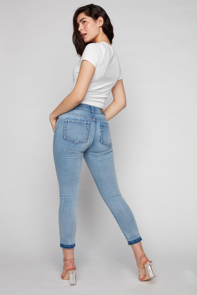 ELLE - High Rise Cropped Jean - Vintage Bleach Foxy Jeans™