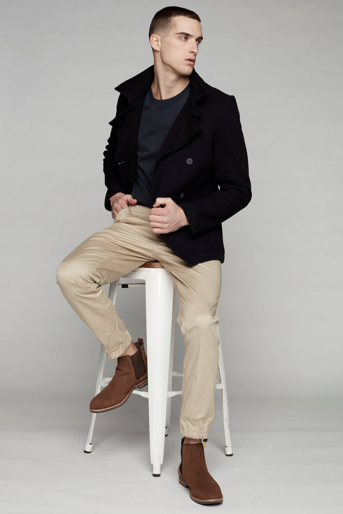 ELTON -  Slim Fit Chinos (Convertible Joggers) - Tan - DENIM SOCIETY™