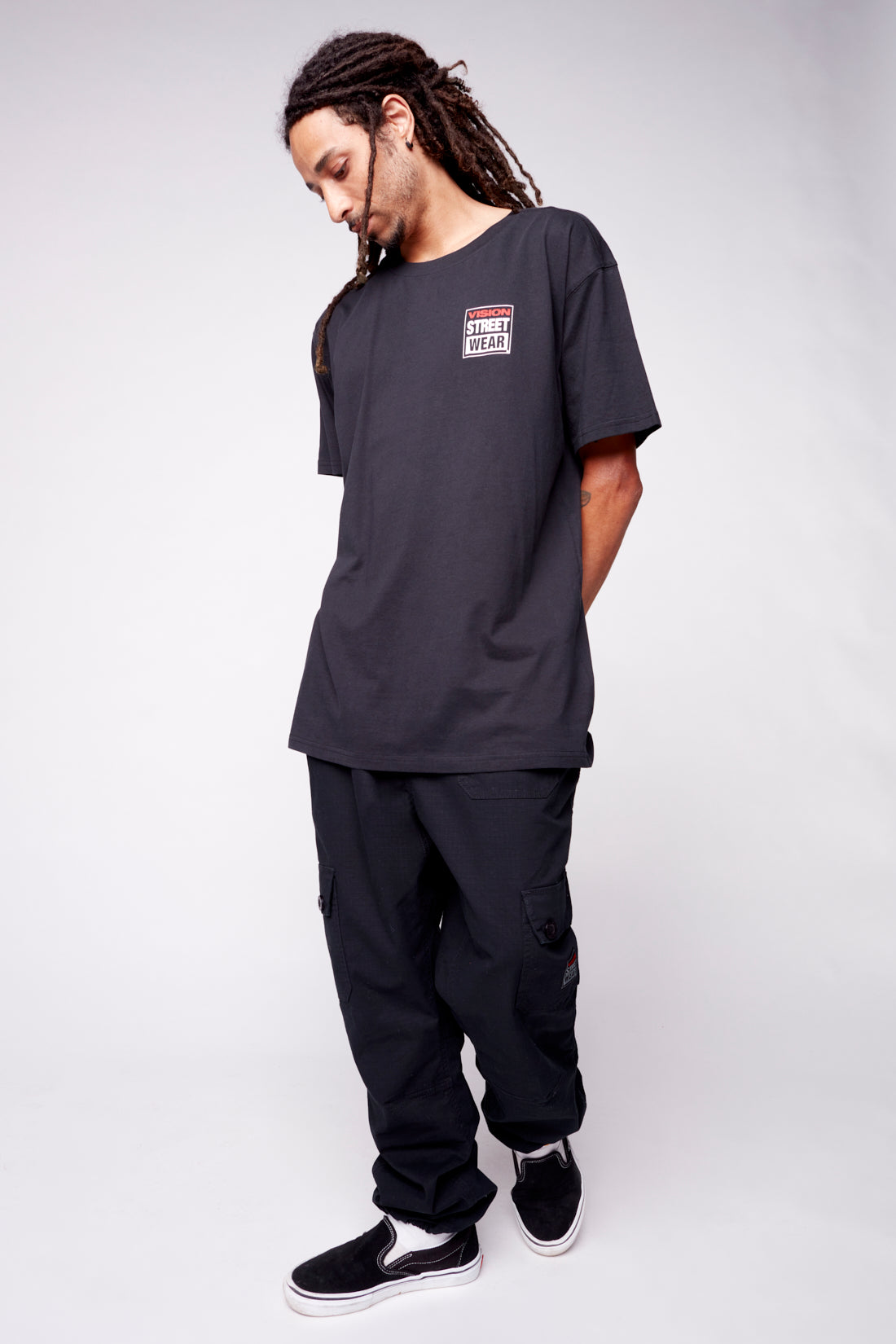 Safety Pin Logo T-Shirt - Black - DENIM SOCIETY™