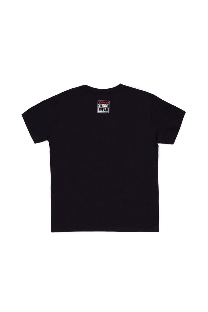 Face Print Logo T-Shirt - Black - DENIM SOCIETY™