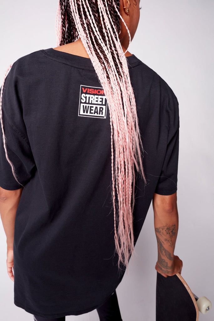 Face Print Logo T-Shirt - Black - DENIM SOCIETY™