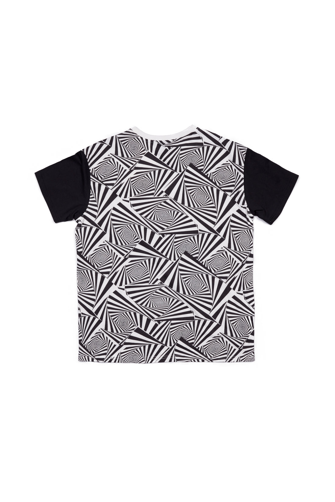 Spirals Aop Logo T-Shirt - ivory/Black - DENIM SOCIETY™