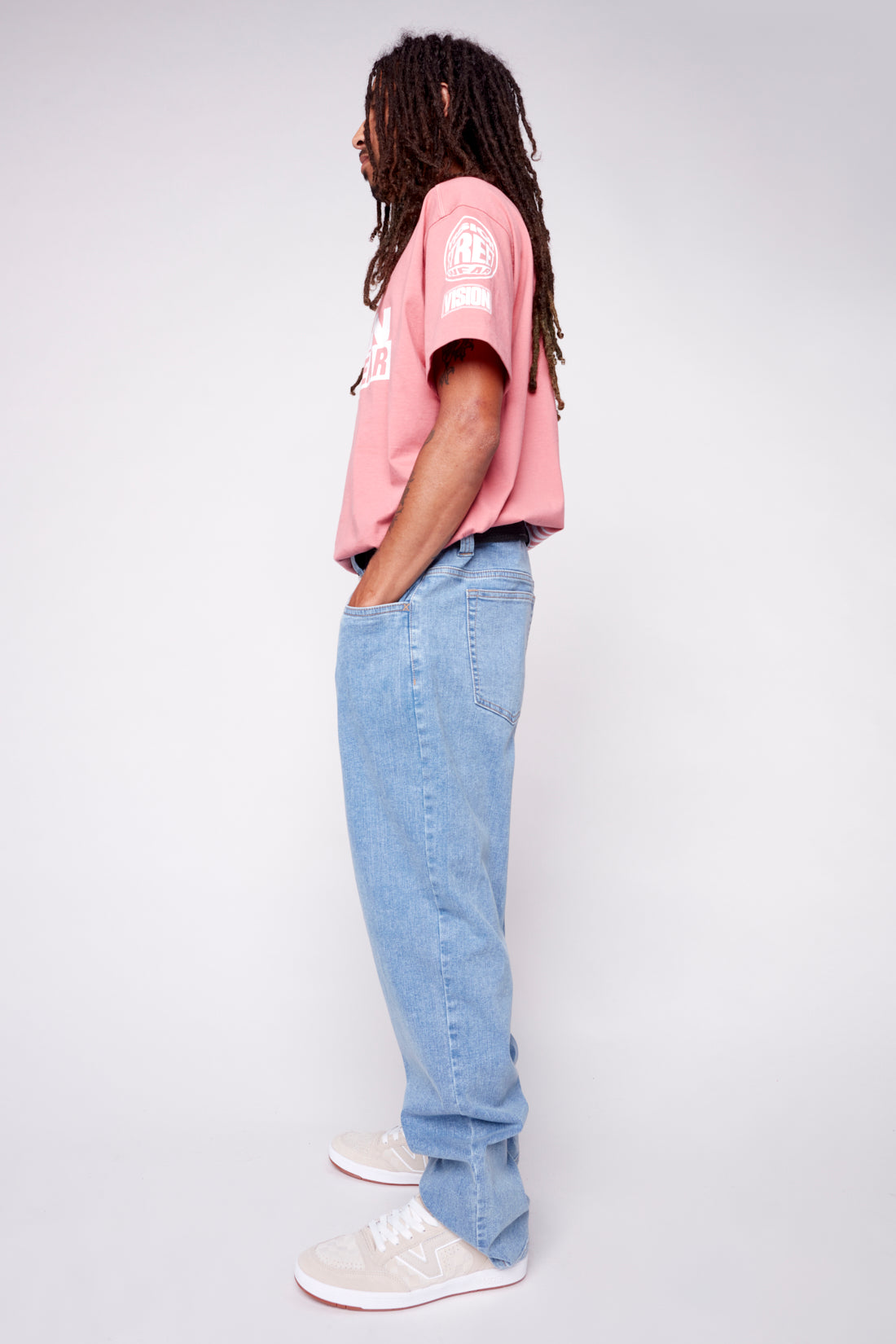5 Pocket Pant in Stretch Raw Denim - Dark Stone - DENIM SOCIETY™