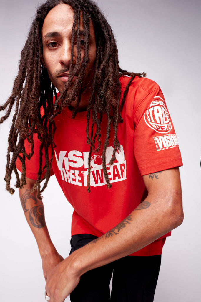 Team Logo T-Shirt - Red - DENIM SOCIETY™