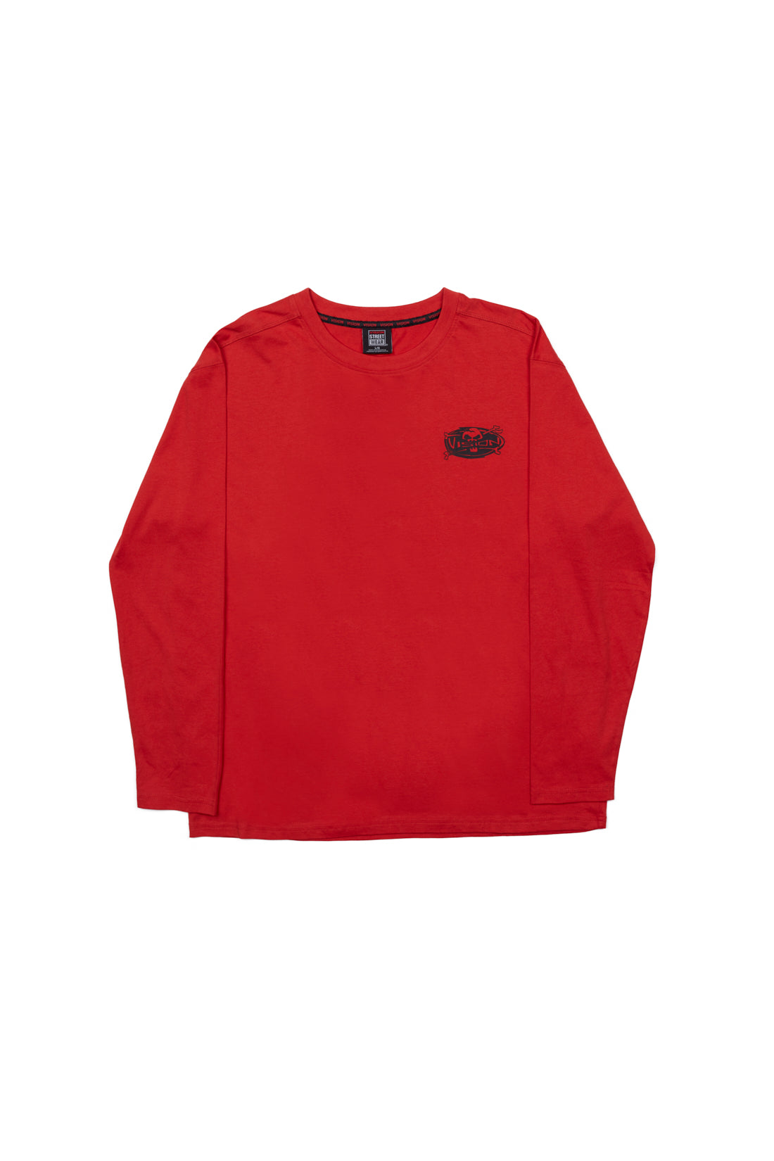 Skull Bone Print Tee - Red - DENIM SOCIETY™