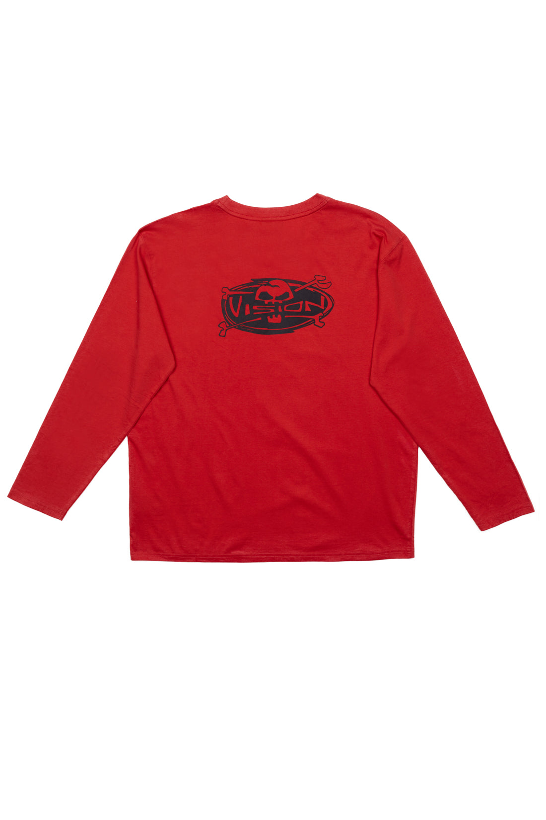 Skull Bone Print Tee - Red - DENIM SOCIETY™