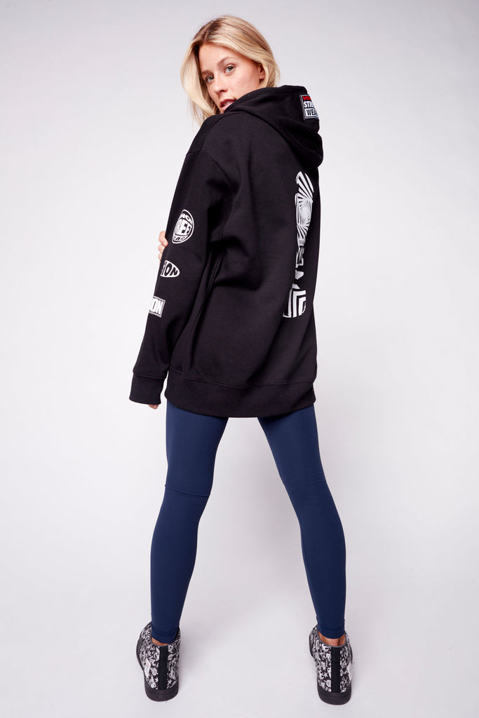 Team Logo Hoodie - Black - DENIM SOCIETY™