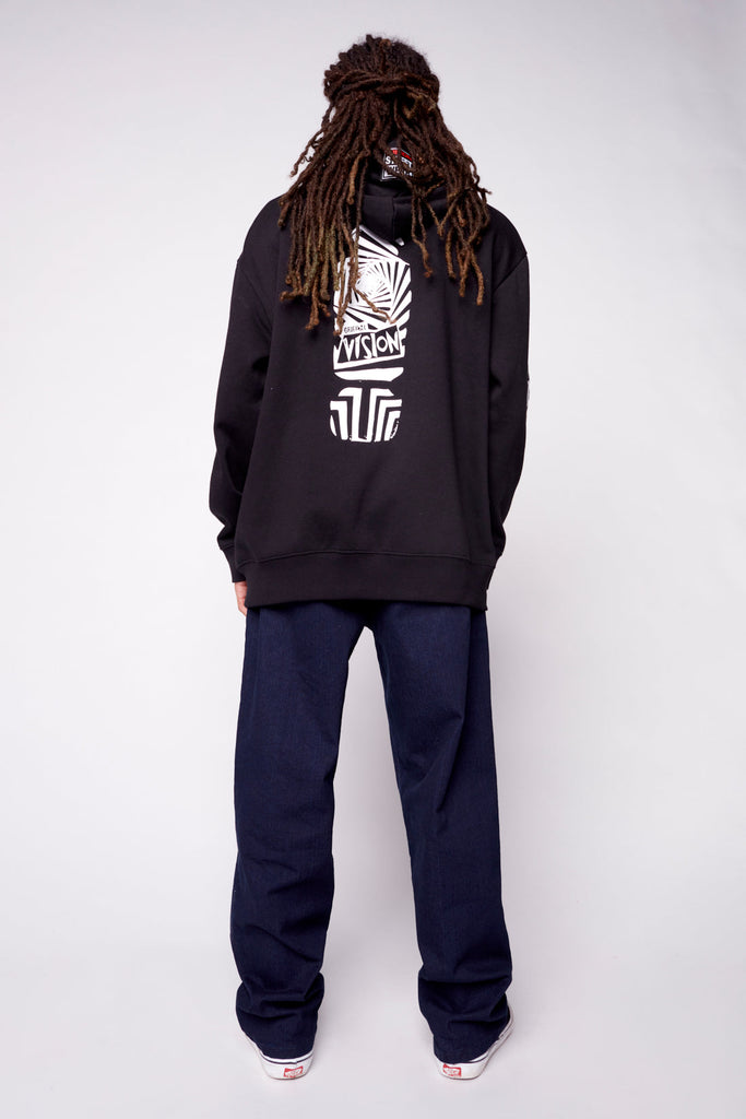 Team Logo Hoodie - Black - DENIM SOCIETY™