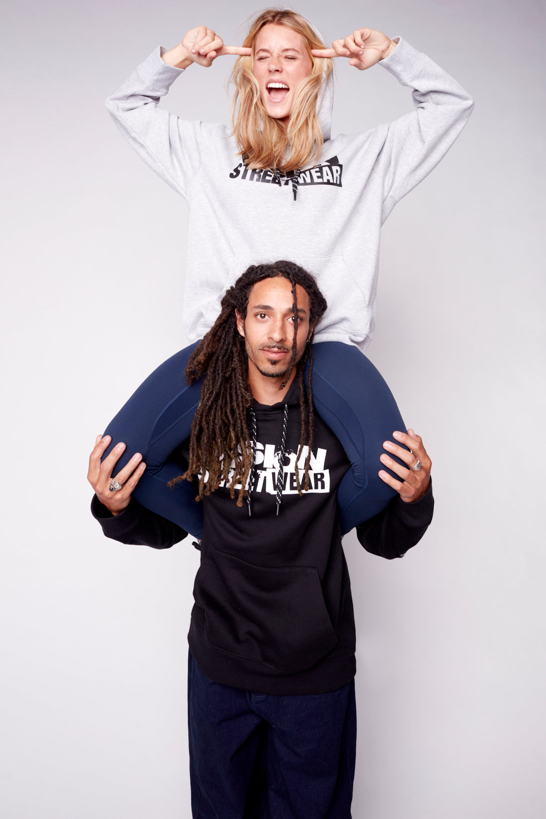 Team Logo Hoodie - Heather Grey - DENIM SOCIETY™