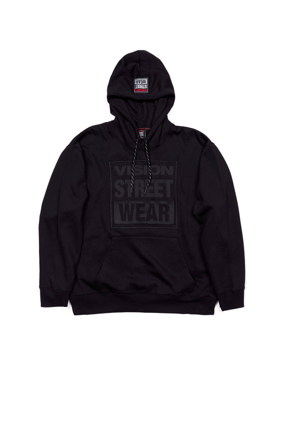 Front Embroided Logo Hoodie - Black - DENIM SOCIETY™
