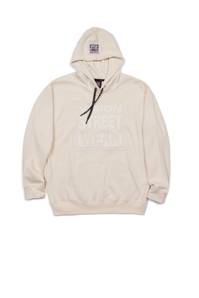 Front Embroided Logo Hoodie - Bone - DENIM SOCIETY™