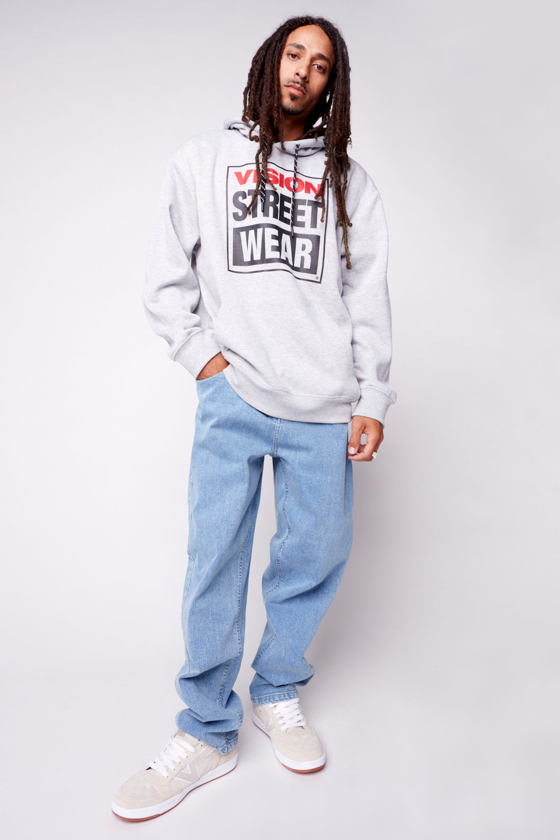 Iconic Logo Hoodie - Heather Grey - DENIM SOCIETY™