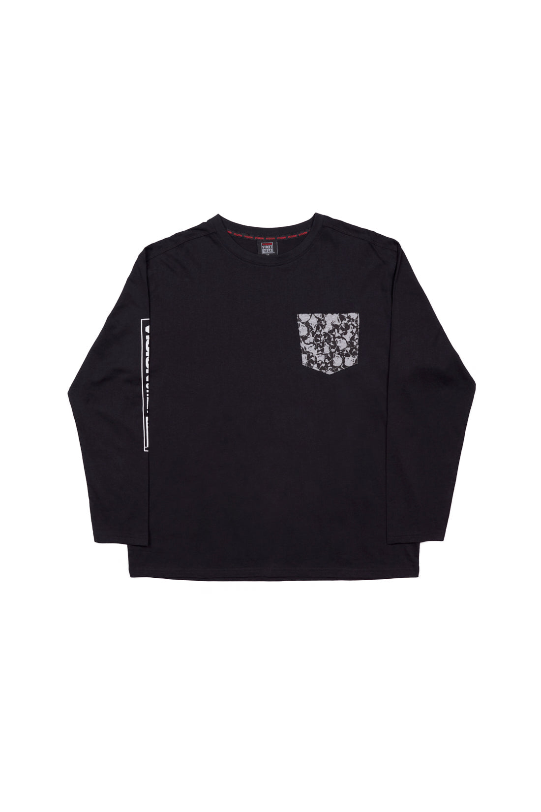 AOP Patch Pocket Tee Shirt - Black - DENIM SOCIETY™