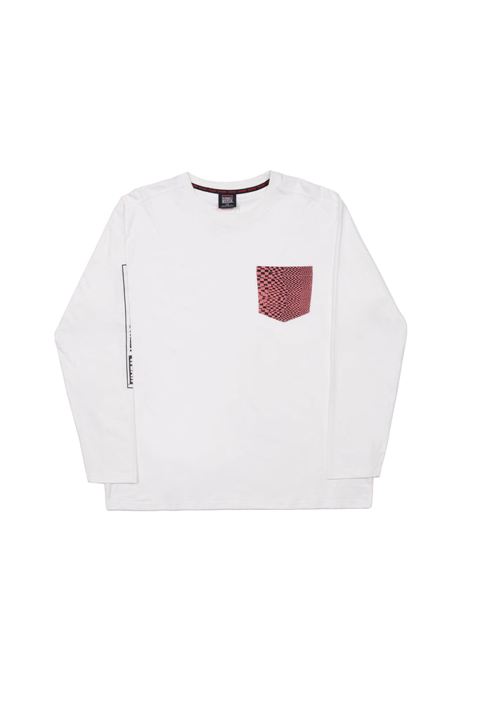 AOP Patch Pocket Tee Shirt - Ivory - DENIM SOCIETY™