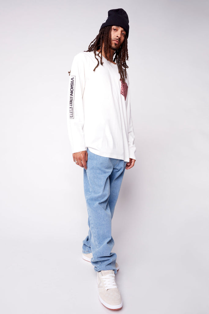 AOP Patch Pocket Tee Shirt - Ivory - DENIM SOCIETY™