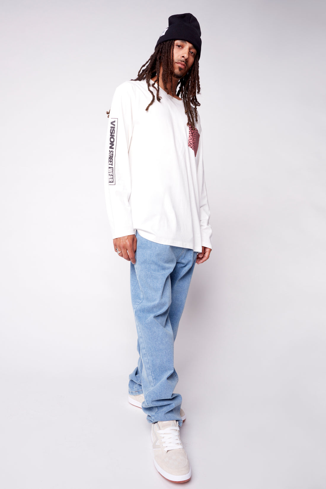 AOP Patch Pocket Tee Shirt - Ivory - DENIM SOCIETY™
