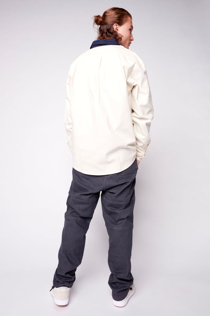 Relax Fit Shirt With Pocket - Bone - DENIM SOCIETY™