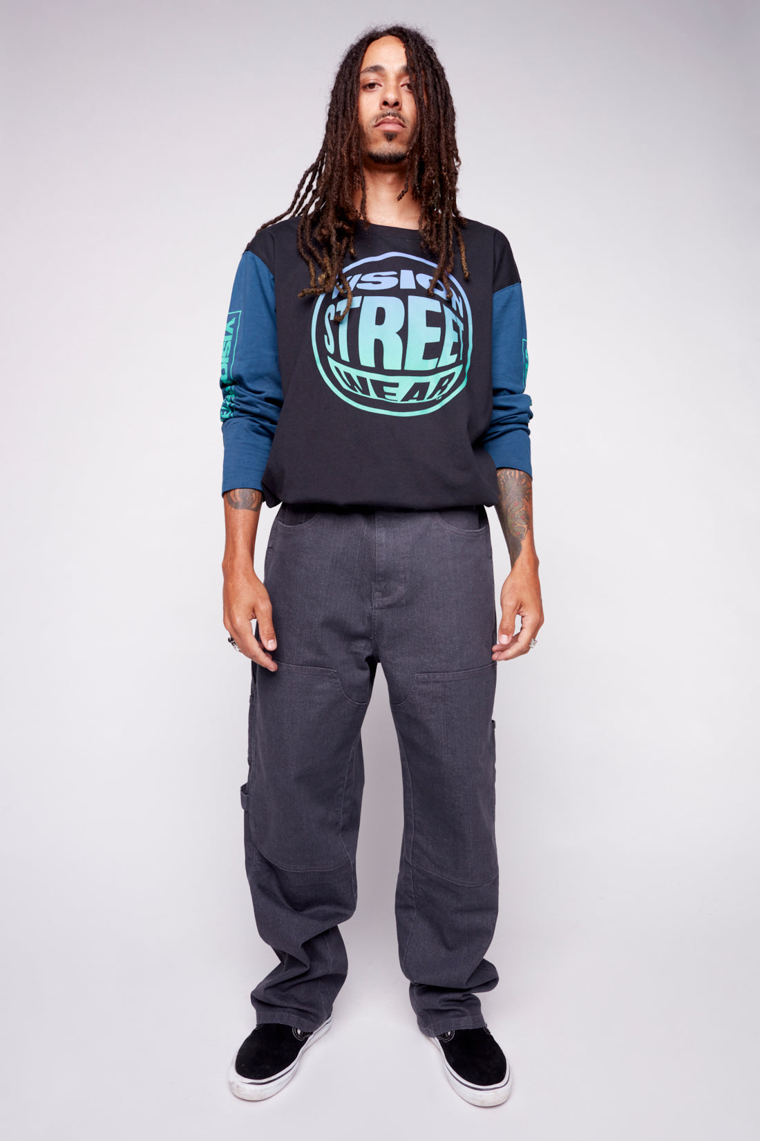 Carpenter Pant In Stretch Raw Denim - Grey - DENIM SOCIETY™