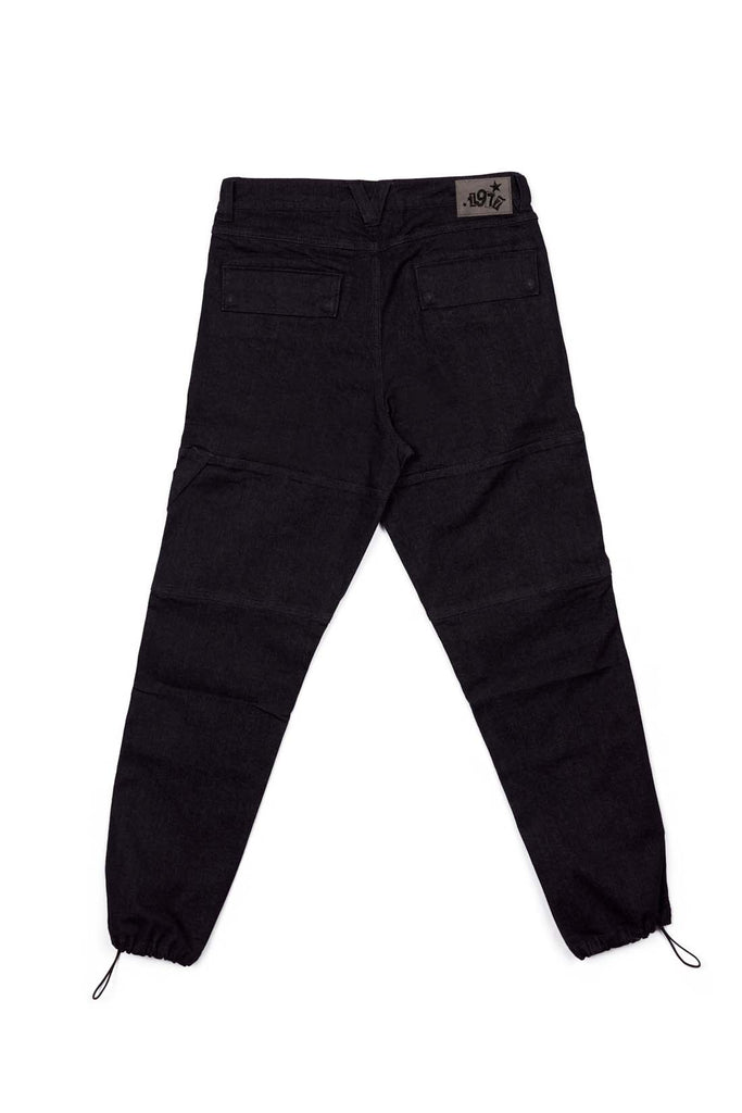 Straight Leg Pant With Adjustable Bottom Hem - Black - DENIM SOCIETY™