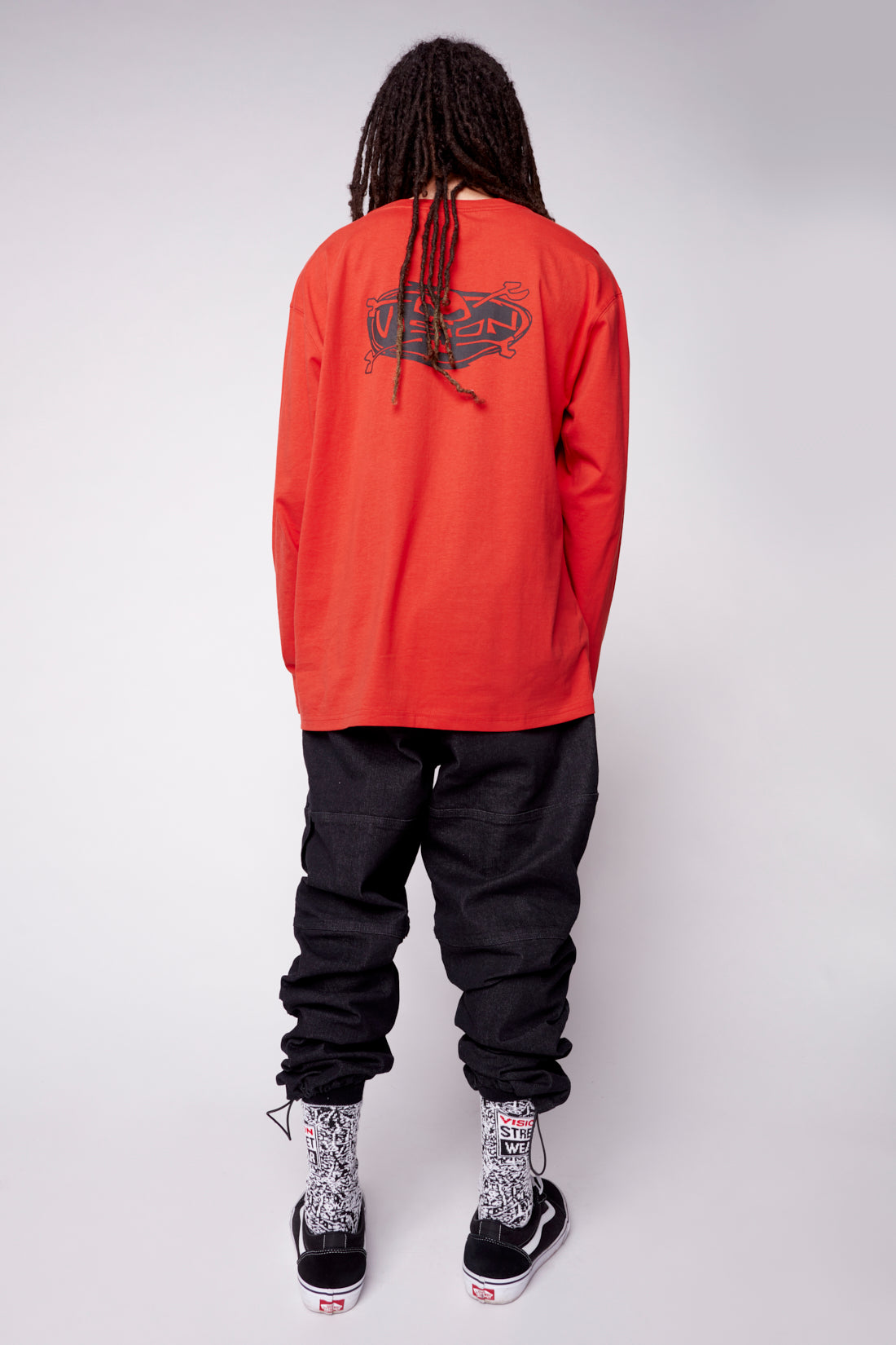 Skull Bone Print Tee - Red - DENIM SOCIETY™